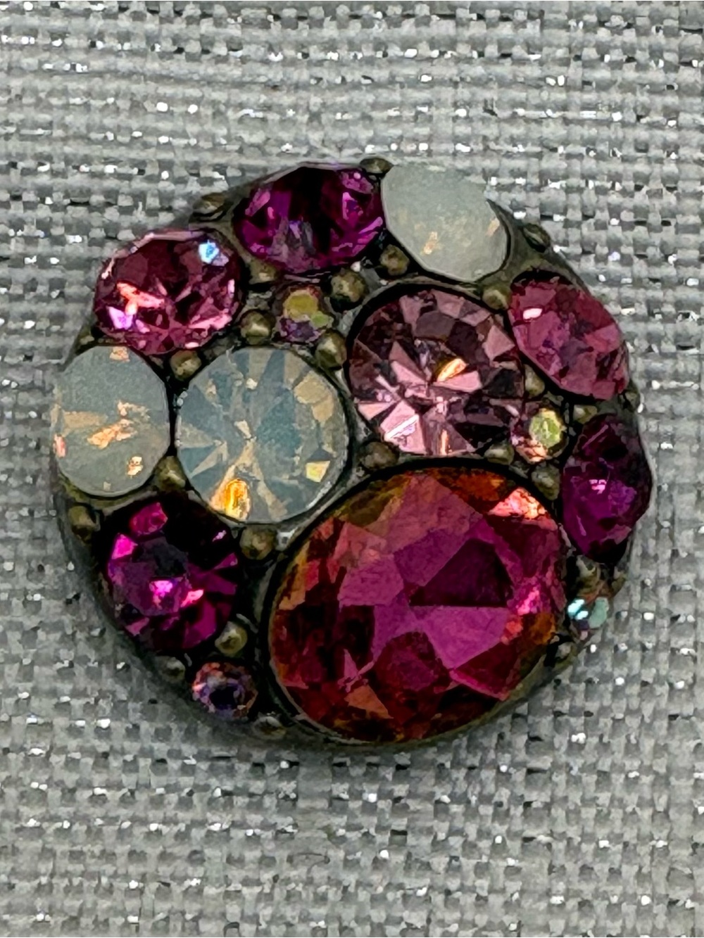 PINK BLING - Snap Button Charm - 18mm/20mm - Genuine Ginger Snaps & Co.
